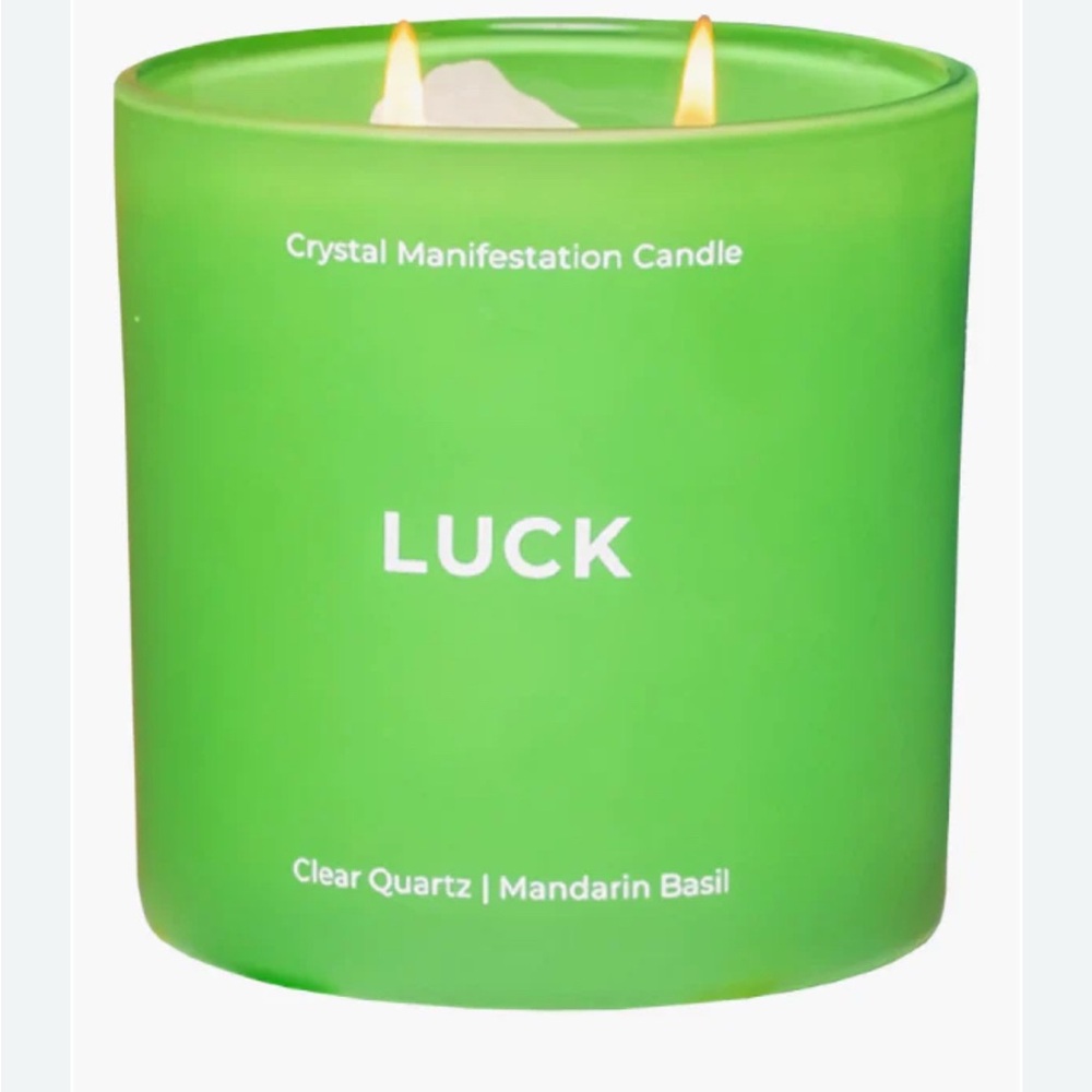 ILL & ALLY 46.00
Jill and Ally - Luck Clear Quartz Crystal Intention Candle